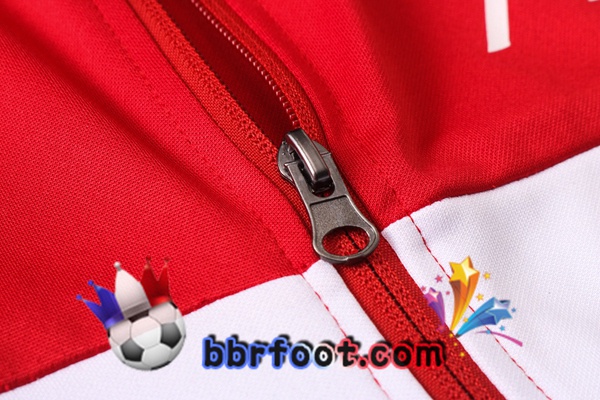 Veste Survetement Foot FC Liverpool Rouge Blanc 20/21