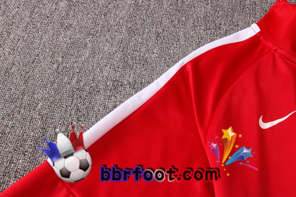 Veste Survetement Foot FC Liverpool Rouge Blanc 20/21