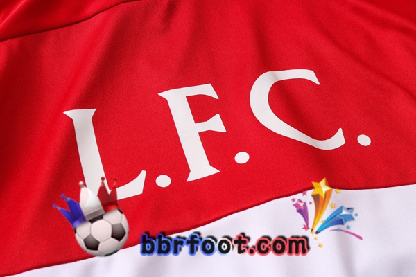 Veste Survetement Foot FC Liverpool Rouge Blanc 20/21