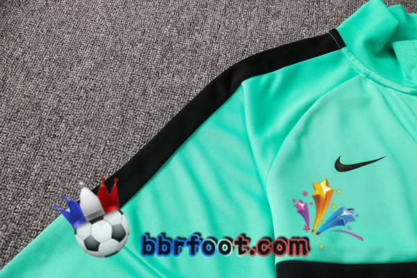 Veste Survetement Foot FC Liverpool Vert Noir 20/21