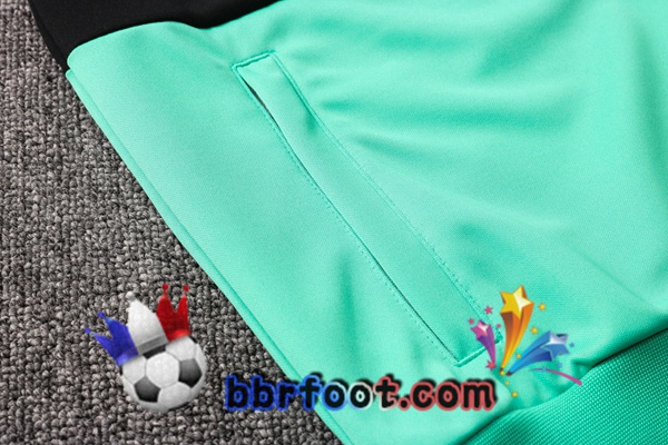 Veste Survetement Foot FC Liverpool Vert Noir 20/21