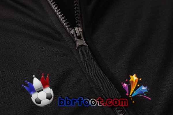 Veste A Capuche Survetement Foot Bayern Munich Noir Rouge 20/21