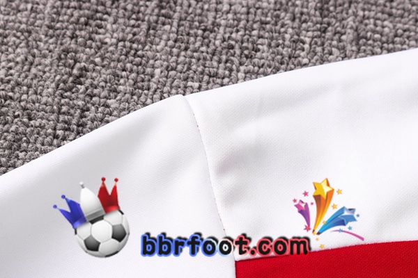 Veste A Capuche Survetement Foot Arsenal Rouge Blanc 20/21