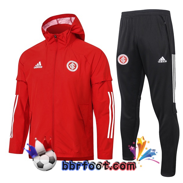 Coupe Vent Survetement Foot SC Internacional Rouge 20/21