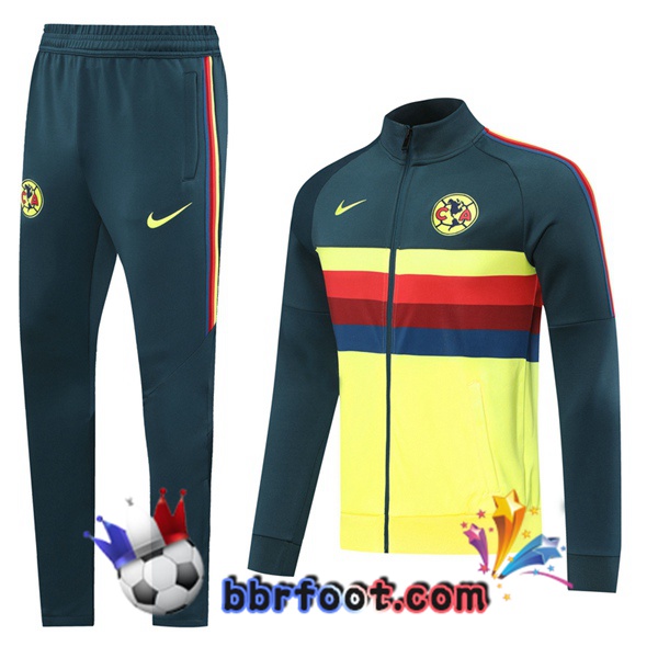 Veste Survetement Foot Club America Jaune 20/21