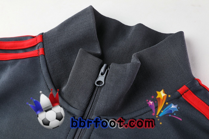 Veste Survetement Foot Arsenal Gris 20/21
