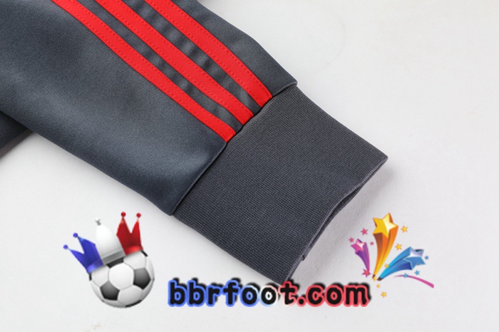 Veste Survetement Foot Arsenal Gris 20/21