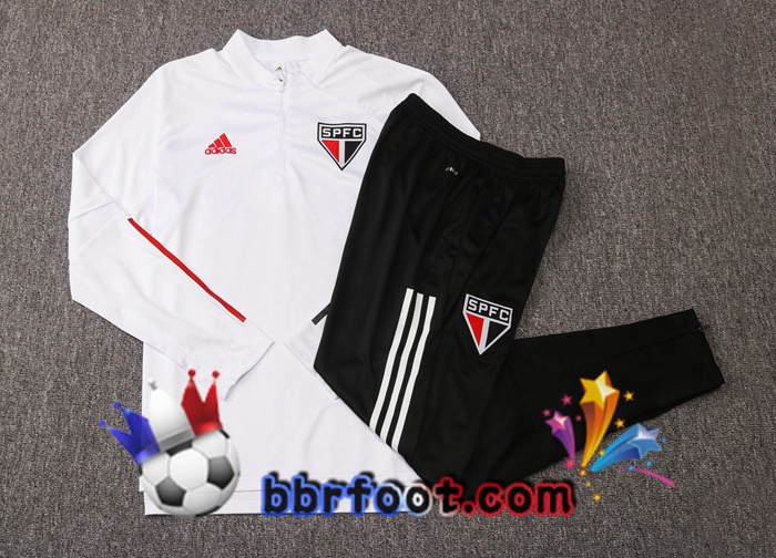 Survetement Foot Sao Paulo FC Blanc 20/21