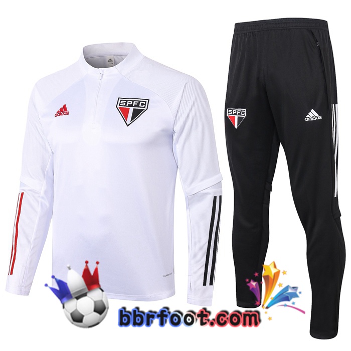 Survetement Foot Sao Paulo FC Blanc 20/21