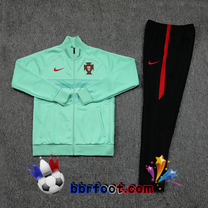 Veste Survetement Foot Portugal Vert 20/21