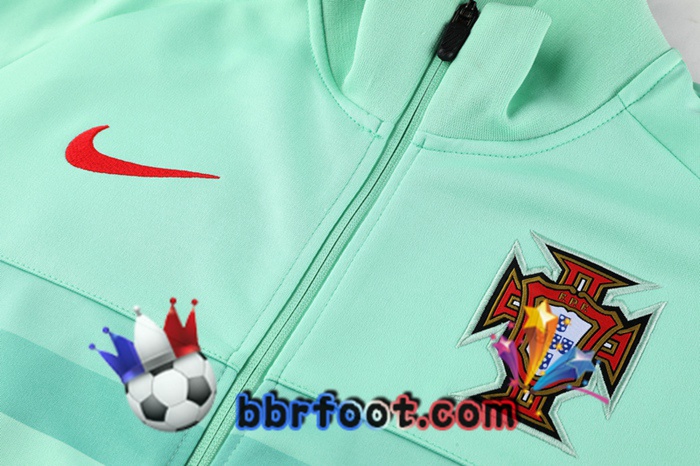 Veste Survetement Foot Portugal Vert 20/21