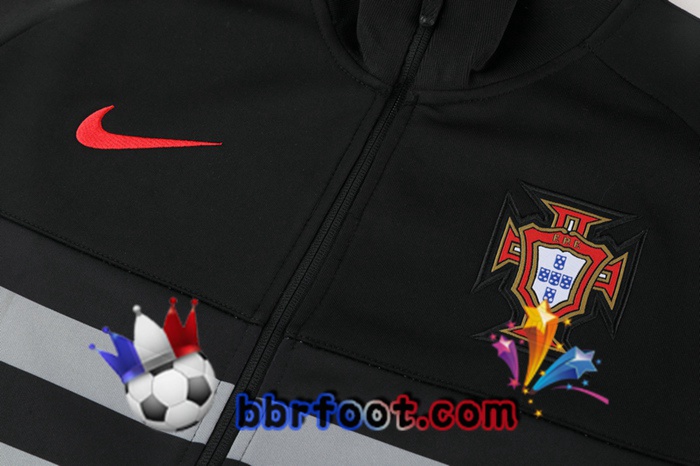 Veste Survetement Foot Portugal Noir 20/21