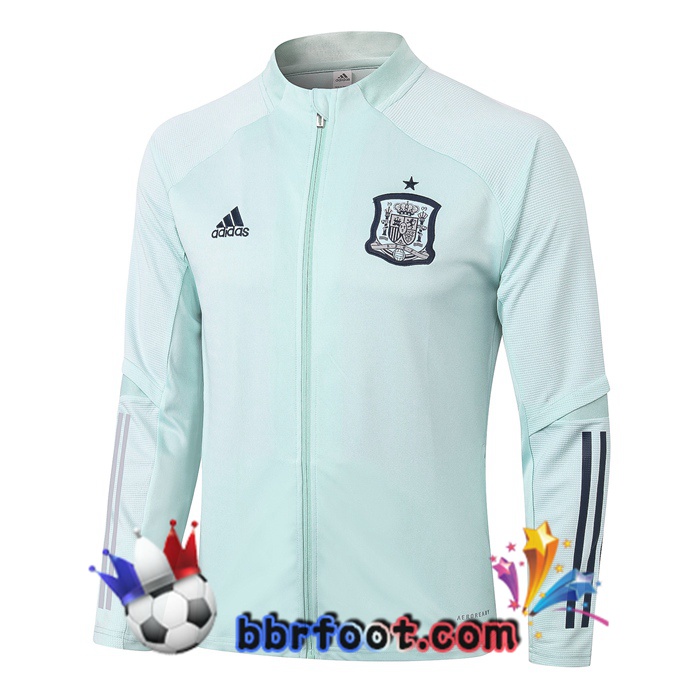 Veste Survetement Foot Espagne Vert 20/21