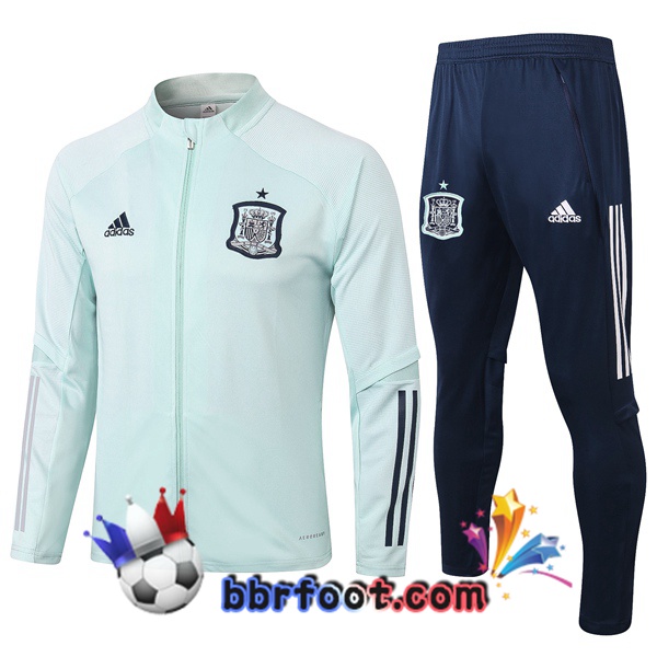 Veste Survetement Foot Espagne Vert 20/21