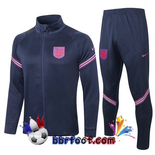 Veste Survetement Foot Angleterre Bleu Royal 20/21