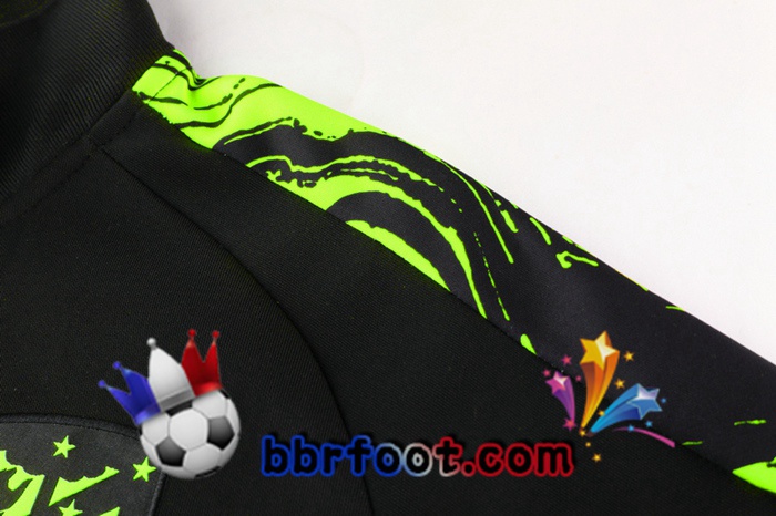 Veste Survetement Foot Atletico Madrid Noir Vert 20/21