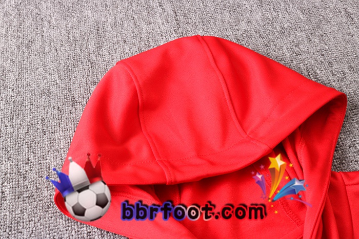 Veste A Capuche Survetement Foot Pairis PSG Jordan Rouge 20/21