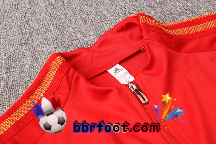 Veste Survetement Foot Espagne Rouge 20/21