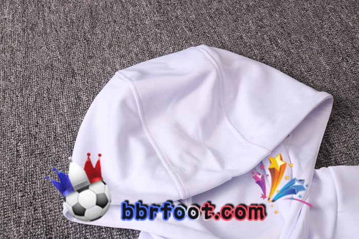 Veste A Capuche Survetement Foot Pairis PSG Jordan Blanc 20/21