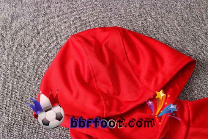 Veste A Capuche Survetement Foot Pairis PSG Jordan Rouge 20/21