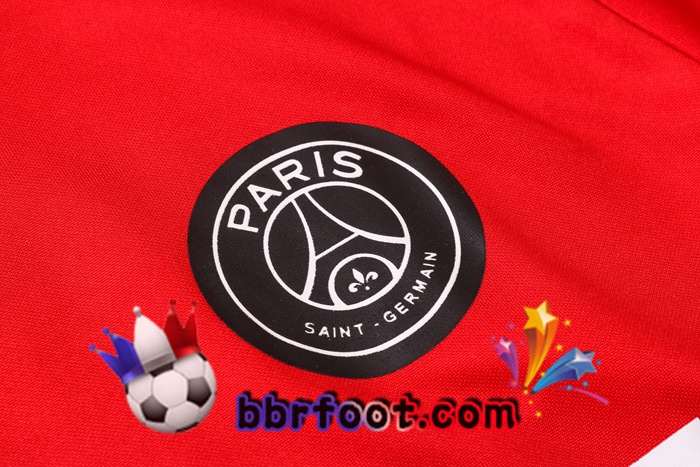 Veste A Capuche Survetement Foot Pairis PSG Jordan Rouge 20/21