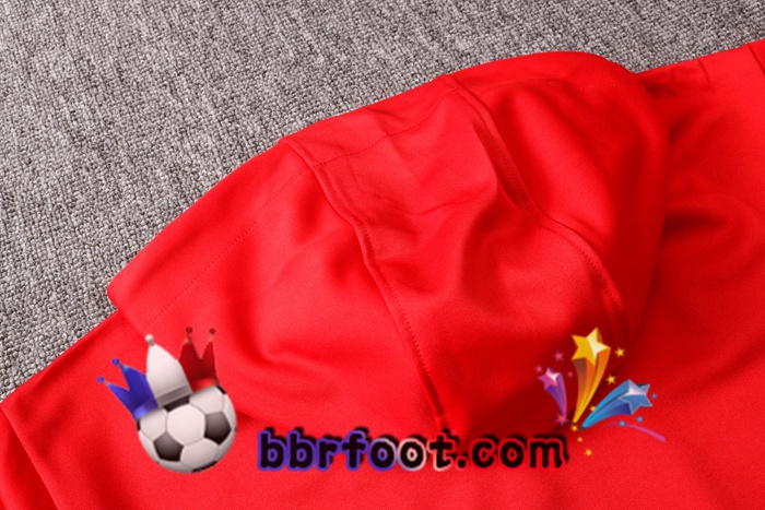 Veste A Capuche Survetement Foot Pairis PSG Jordan Rouge 20/21