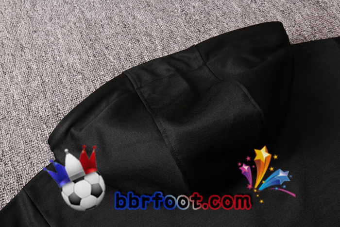 Veste A Capuche Survetement Foot Pairis PSG Jordan Noir 20/21