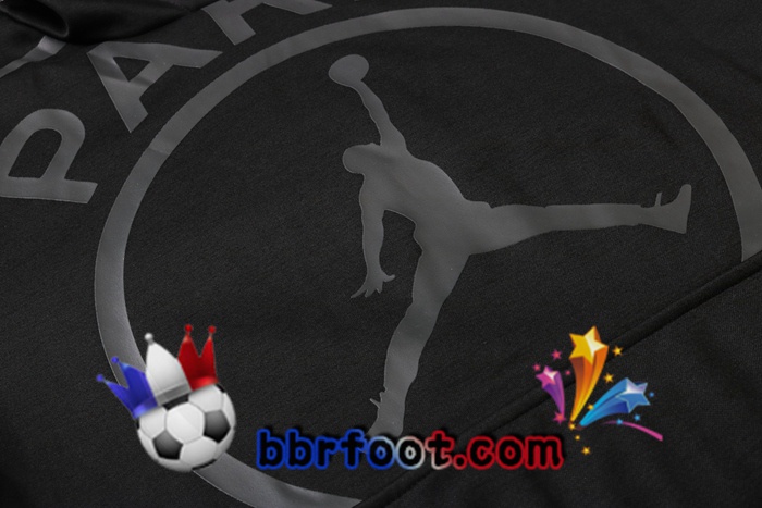 Veste A Capuche Survetement Foot Pairis PSG Jordan Noir 20/21