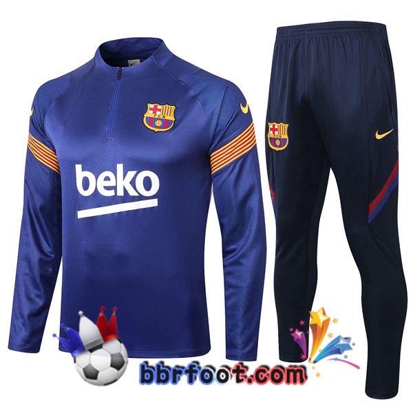 Survetement Foot FC Barcelone Bleu 20/21