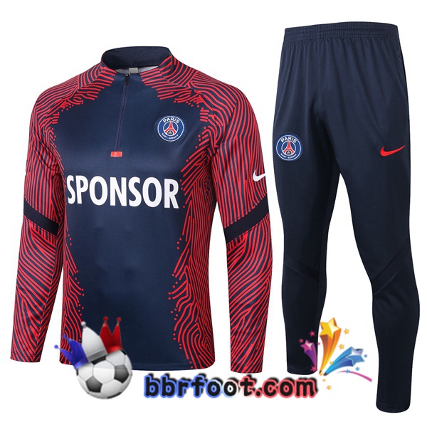 Survetement Foot Pairis PSG Bleu Royal 20/21