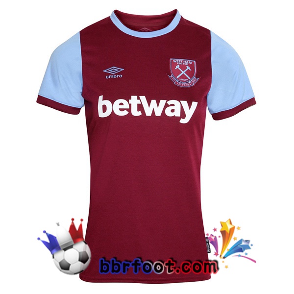 Maillot Foot West Ham Femme Domicile 20/21