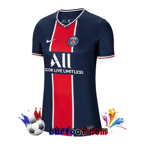 Maillot Foot Paris PSG Femme Domicile 20/21