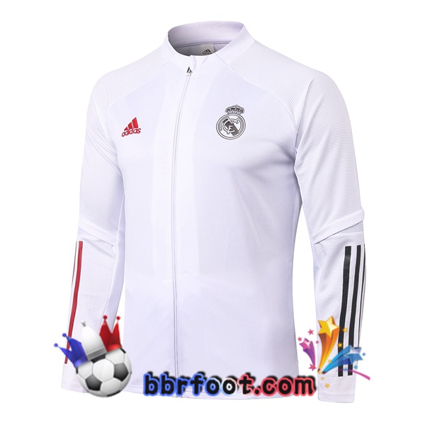 Veste Foot Real Madrid Blanc 20/21
