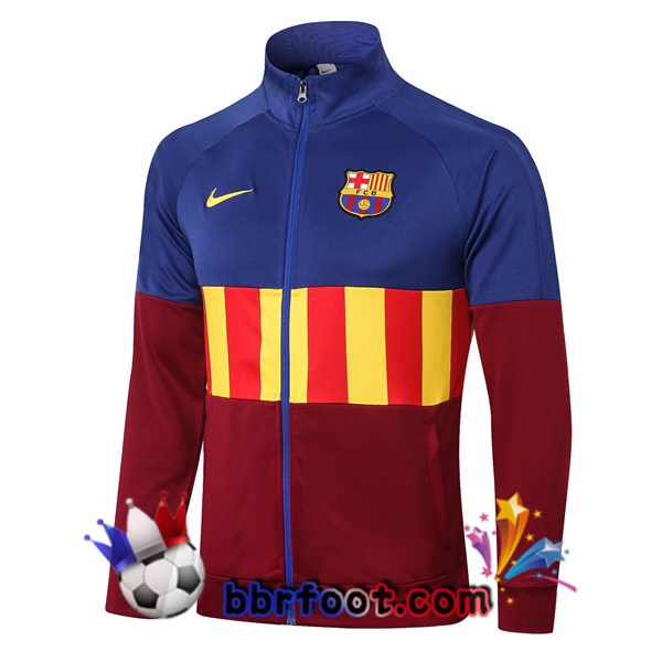 Veste Foot FC Barcelone Rouge Bleu 20/21