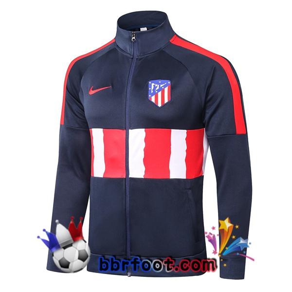 Veste Foot Atletico Madrid Bleu Royal Rouge 20/21