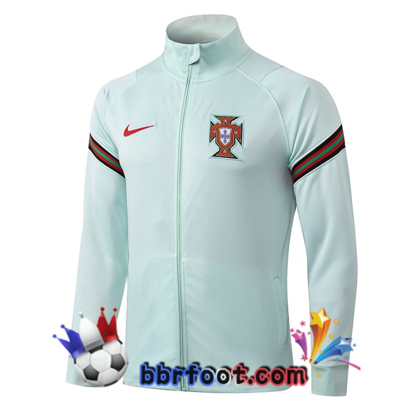 Veste Foot Portugal Vert Clair 20/21