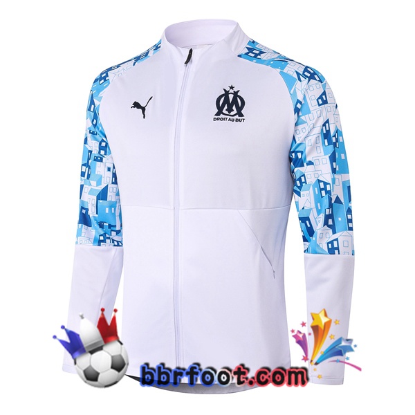 Veste Foot Marseille OM Blanc 20/21