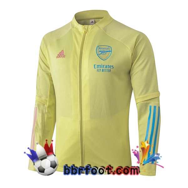 Veste Foot Arsenal Jaune 20/21