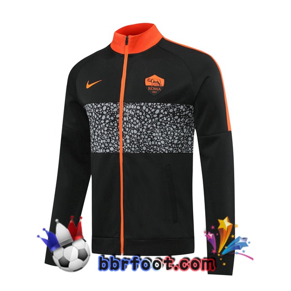 Veste Foot AS Roma Noir 20/21