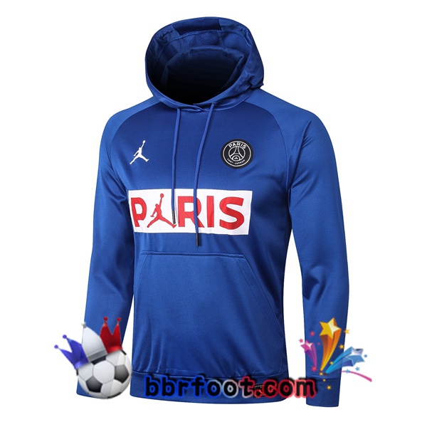 Veste A Capuche JORDAN Paris PSG Bleu 20/21
