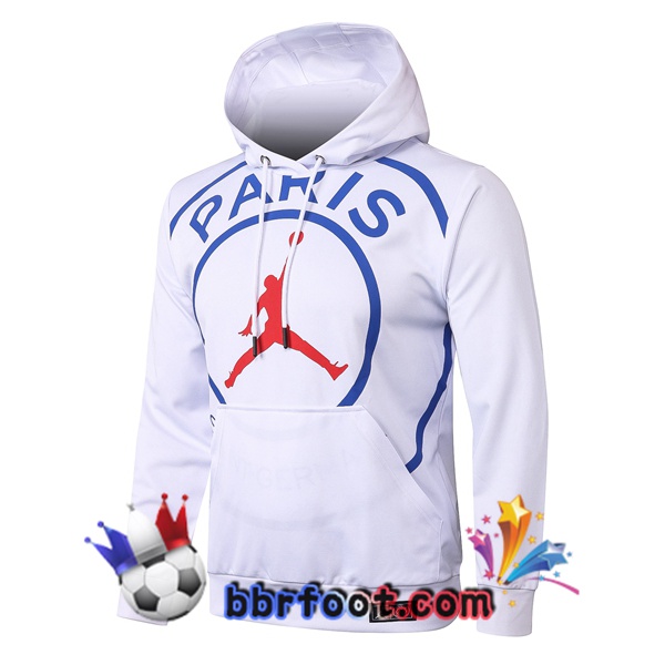 Veste A Capuche JORDAN Paris PSG Blanc 20/21