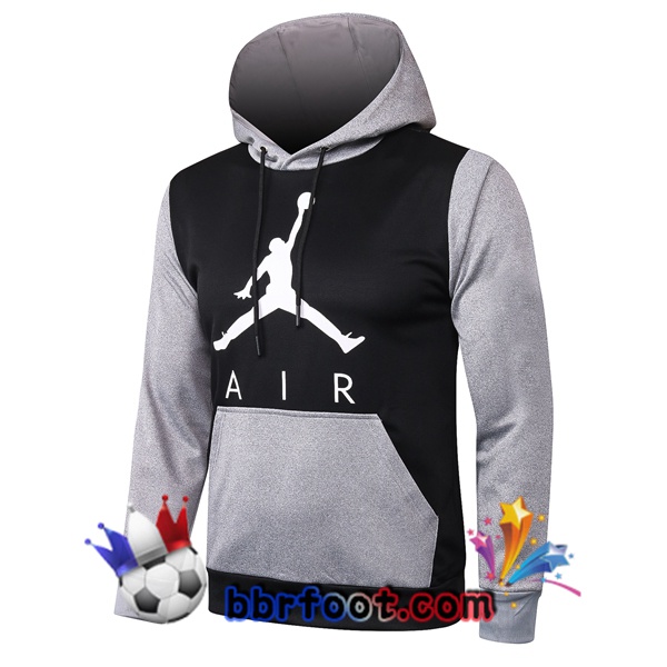 Veste A Capuche JORDAN Paris PSG Noir Gris 20/21