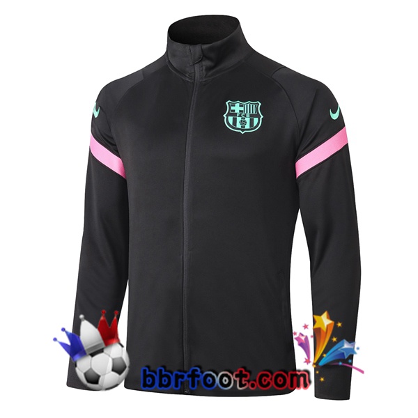 Veste Foot FC Barcelone Noir Rose 20/21