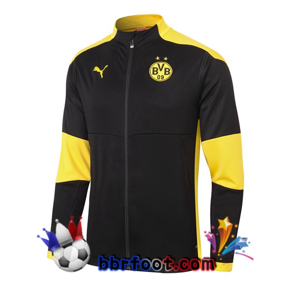 Veste Foot Dortmund BVB Noir Jaune 20/21