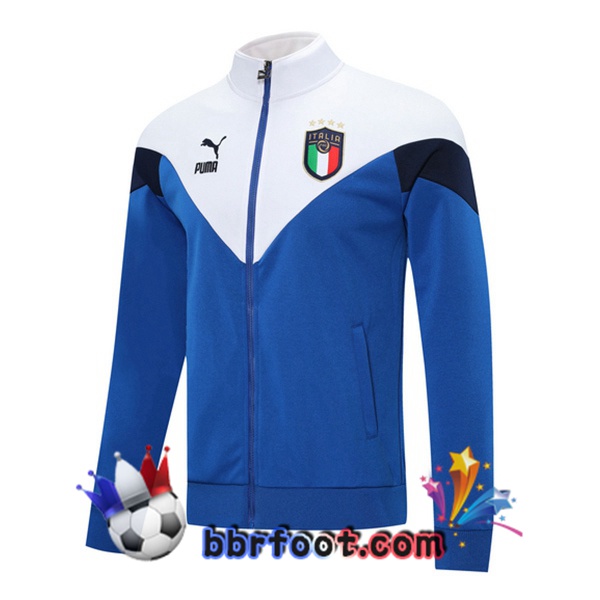 Veste Foot Italie Bleu Blanc 20/21