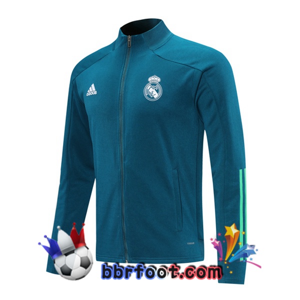 Veste Foot Real Madrid Bleu 20/21