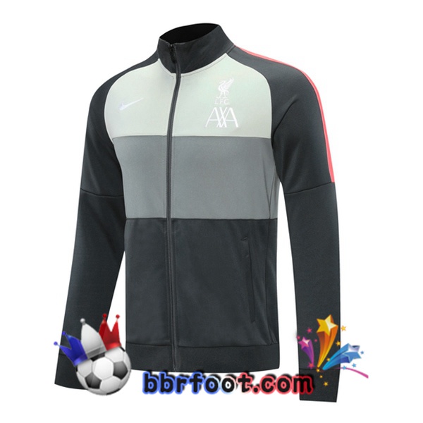 Veste Foot FC Liverpool Gris Noir 20/21