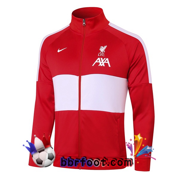 Veste Foot FC Liverpool Rouge Blanc 20/21