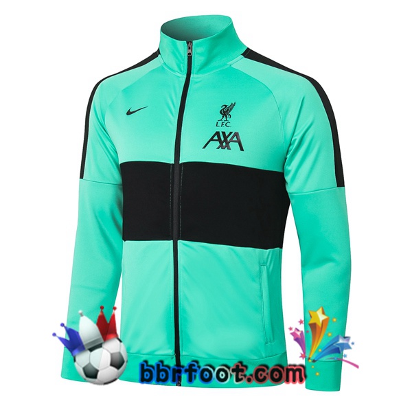 Veste Foot FC Liverpool Vert Noir 20/21