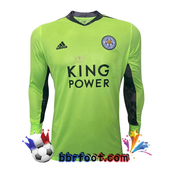 Maillot Foot Leicester City Gardien de but Manche Longue Vert 20/21
